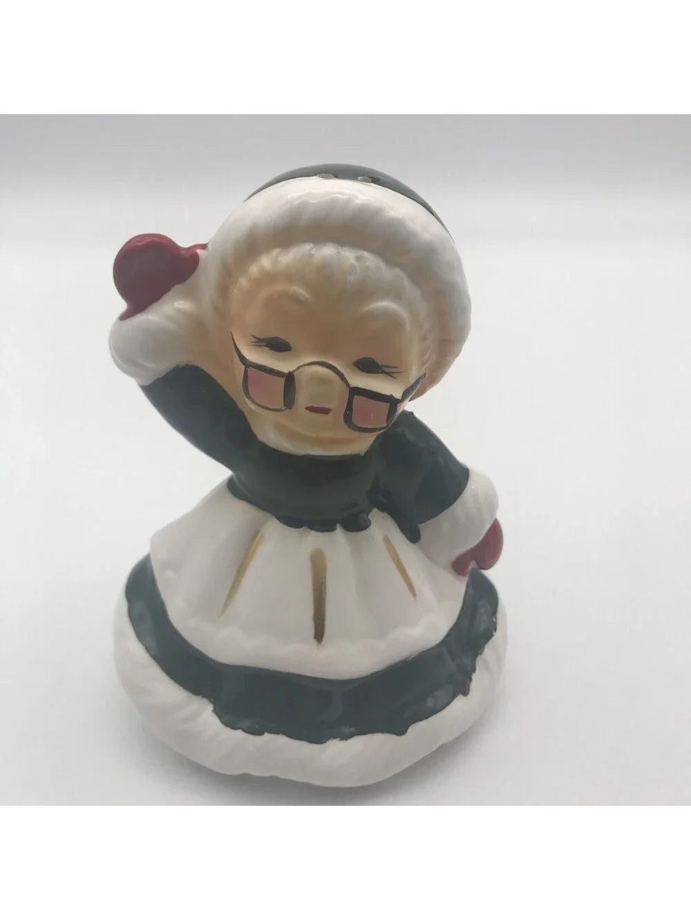 Vintage Josef Originals Santa & Mrs Claus Salt And Pepper Shakers Christmas Set